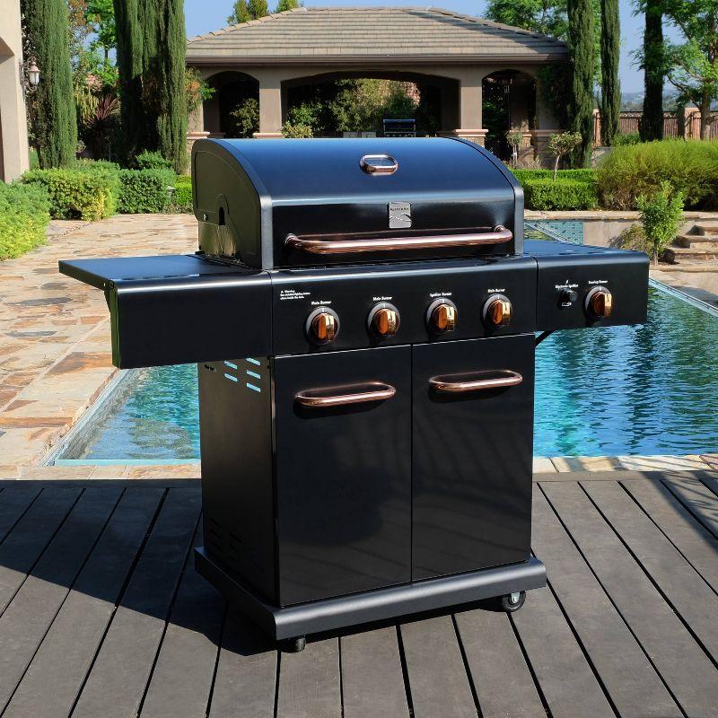 Kenmore 4-Burner Propane Gas Grill with Searing Side Burner