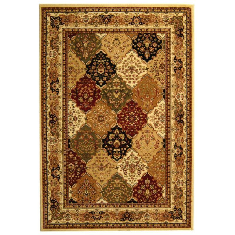 Lyndhurst LNH221 Power Loomed Area Rug - Multi/Ivory - 5'3"x7'6" - Safavieh