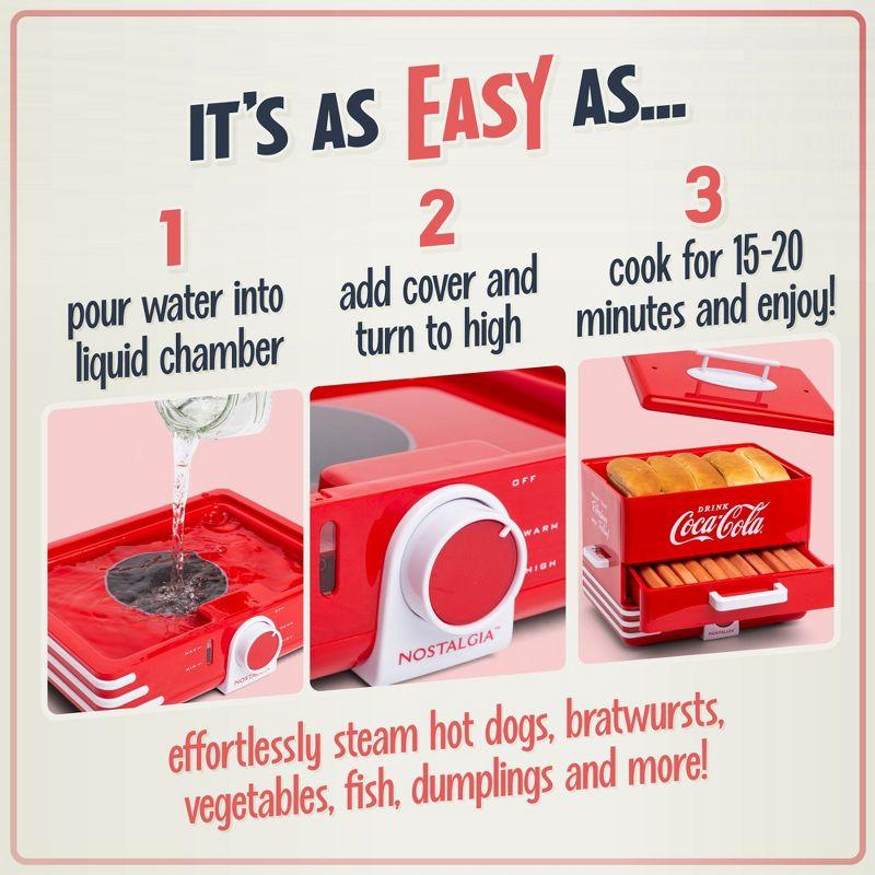 Nostalgia Nostalgia 24 Hot Dog Steamer