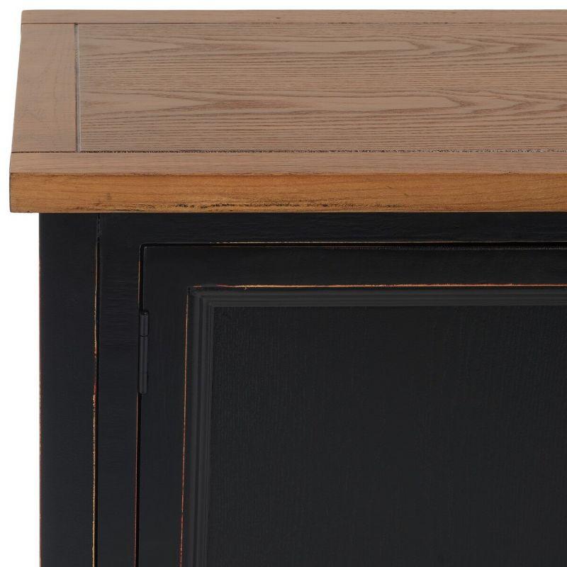 Charlotte 46" Black and Oak Transitional Sideboard