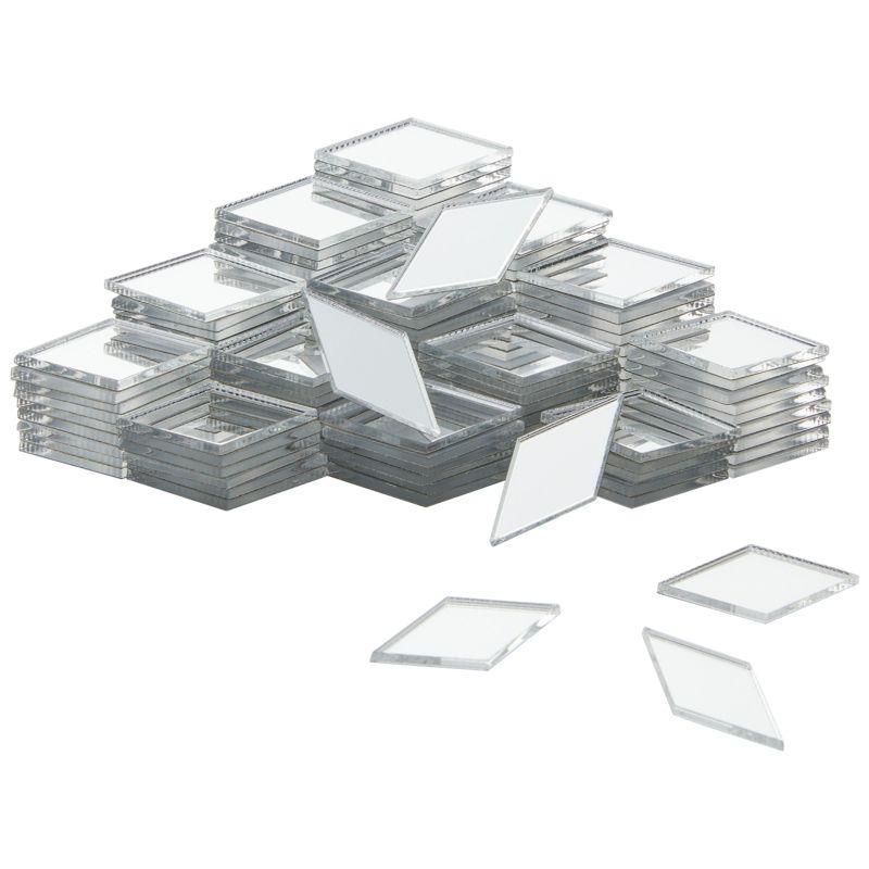 150 Pc Diamond Self-Adhesive Mirror Tiles for Crafts