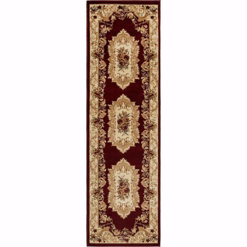 Unique Loom Versailles Collection Area Rug - Henry (2'  x 7' 1" Runner Red/Brown)