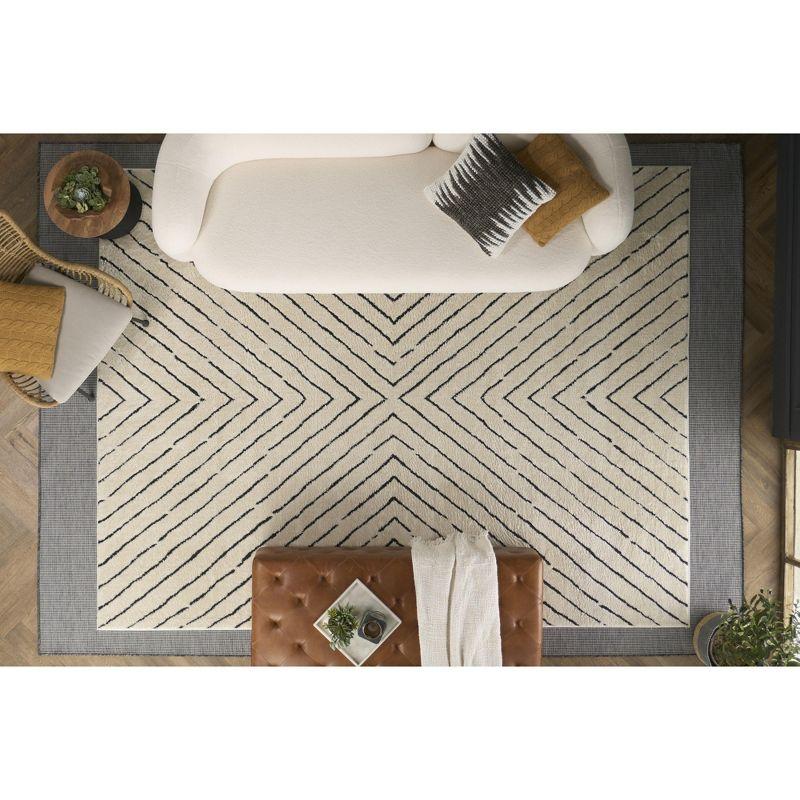 Nourison Positano POS01 Indoor/outdoor Area Rug - Charcoal 7' x 10'