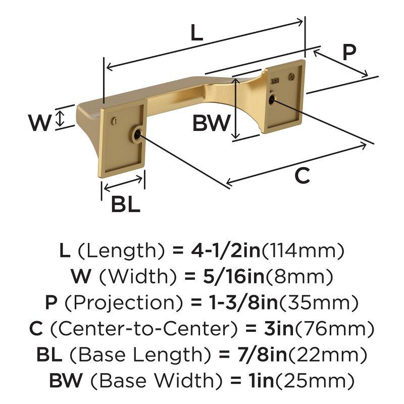 Exceed 3 in (76 mm) Center-to-Center Cabinet Pull