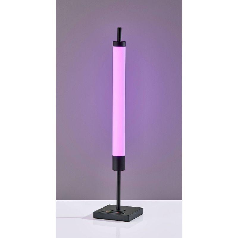 Collin LED Table Lamp Black with Touch Switch & RGB Spectrum - Adesso
