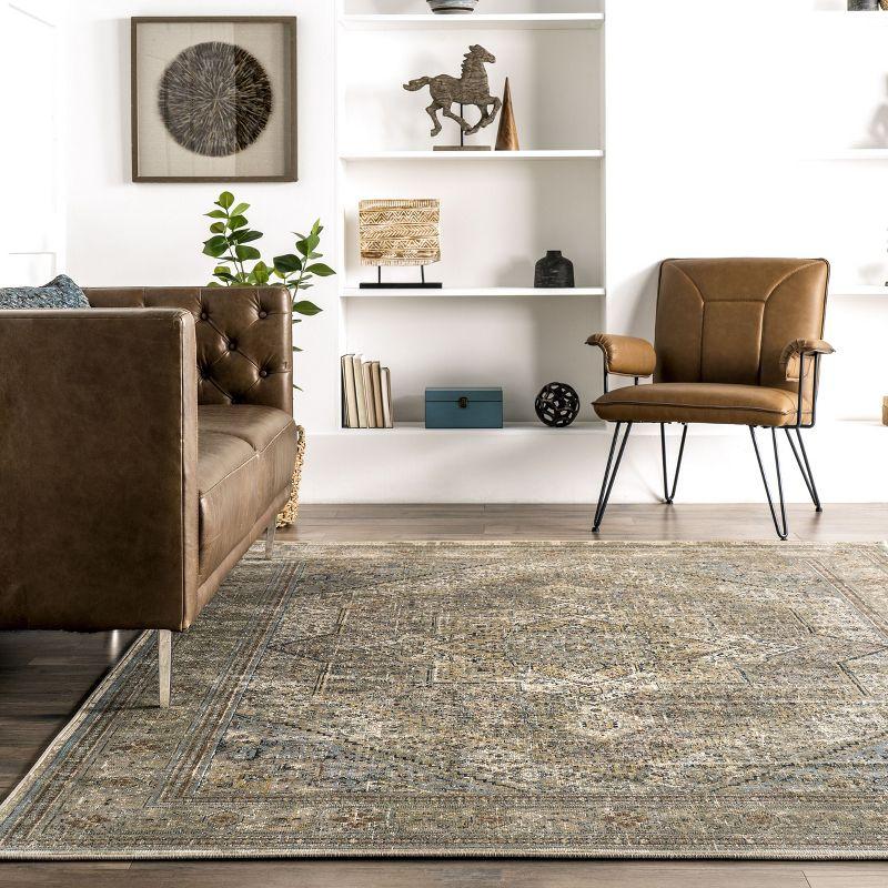 nuLOOM Traditional Carol Medallion Area Rug