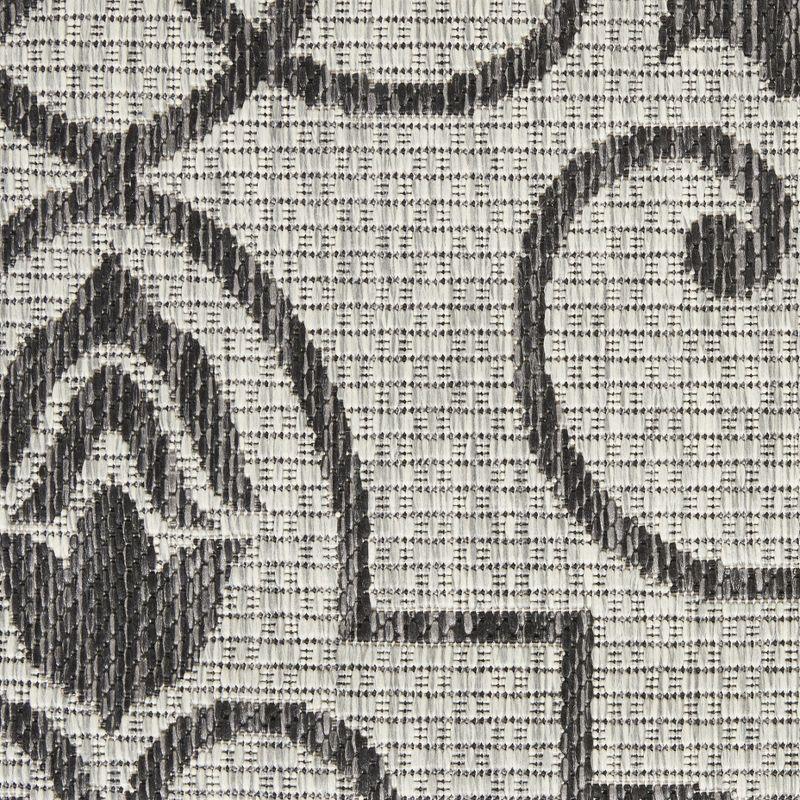 Nourison Garden Party GRD04 Indoor/outdoor Area Rug - Ivory/Charcoal 7' x 10'