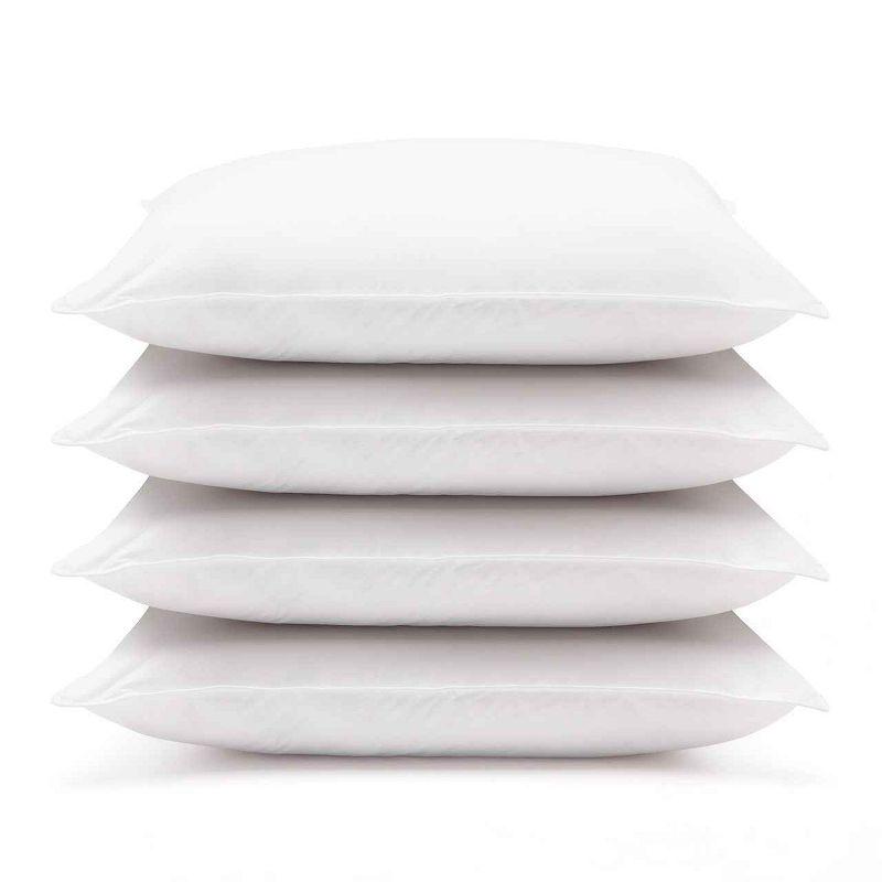 Downlite Medium Polyfill Pillows 4 Pack (Set of 4)