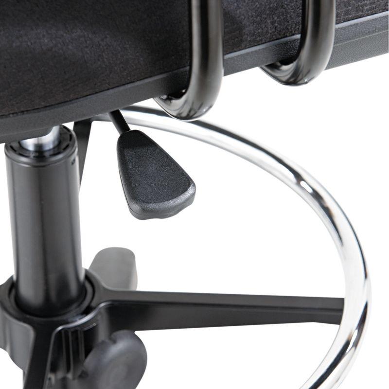 Alera Interval Series Swivel Task Stool 100% Acrylic Black IN4611