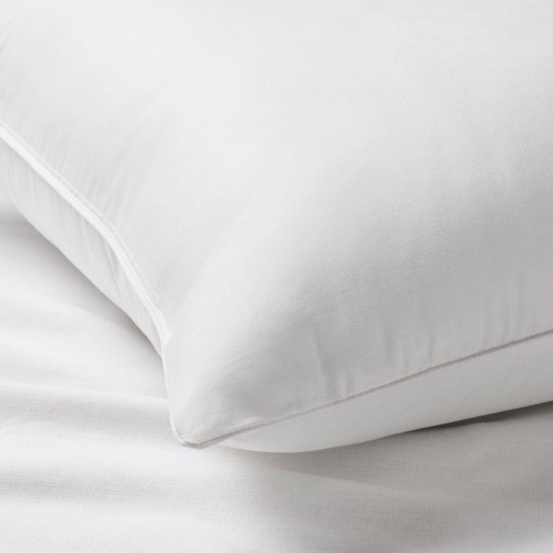 Standard/Queen Machine Washable Firm Down Alternative Pillow - Casaluna™: Hypoallergenic, 300 Thread Count Cotton