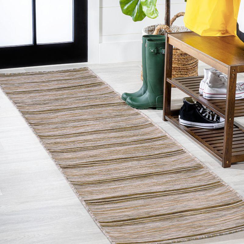 Bo Modern Farmhouse Wide Stripe Area Rug  - JONATHAN Y