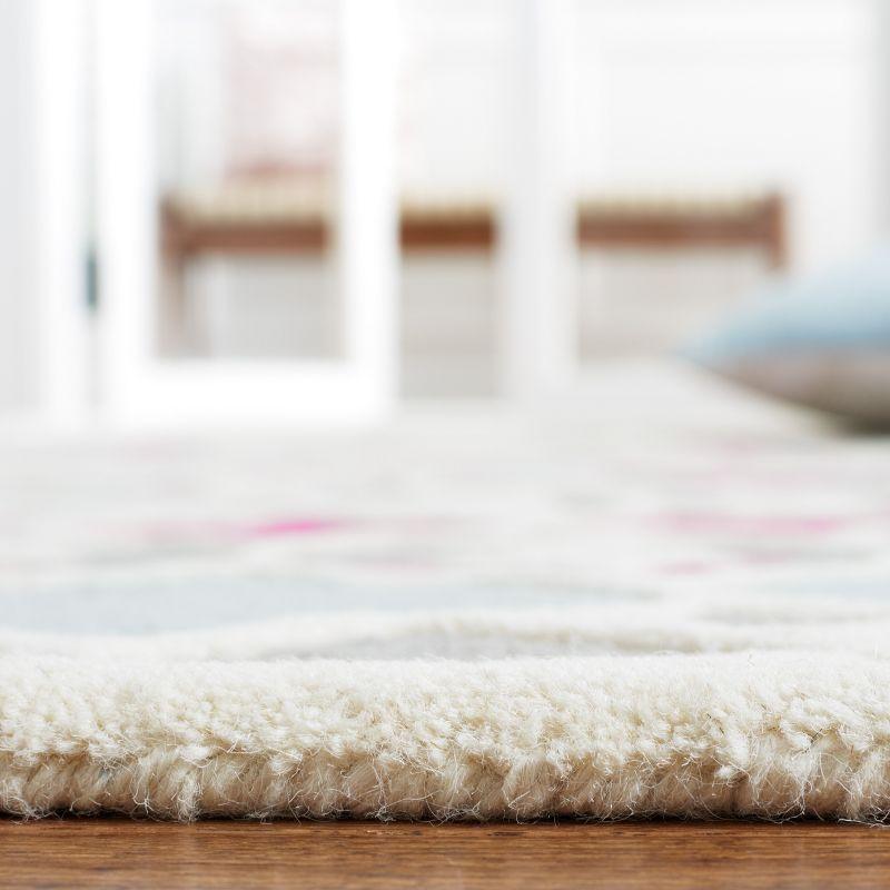 Bellagio BLG610 Hand Tufted Area Rug - Grey/Ivory - 5'x5' - Safavieh.