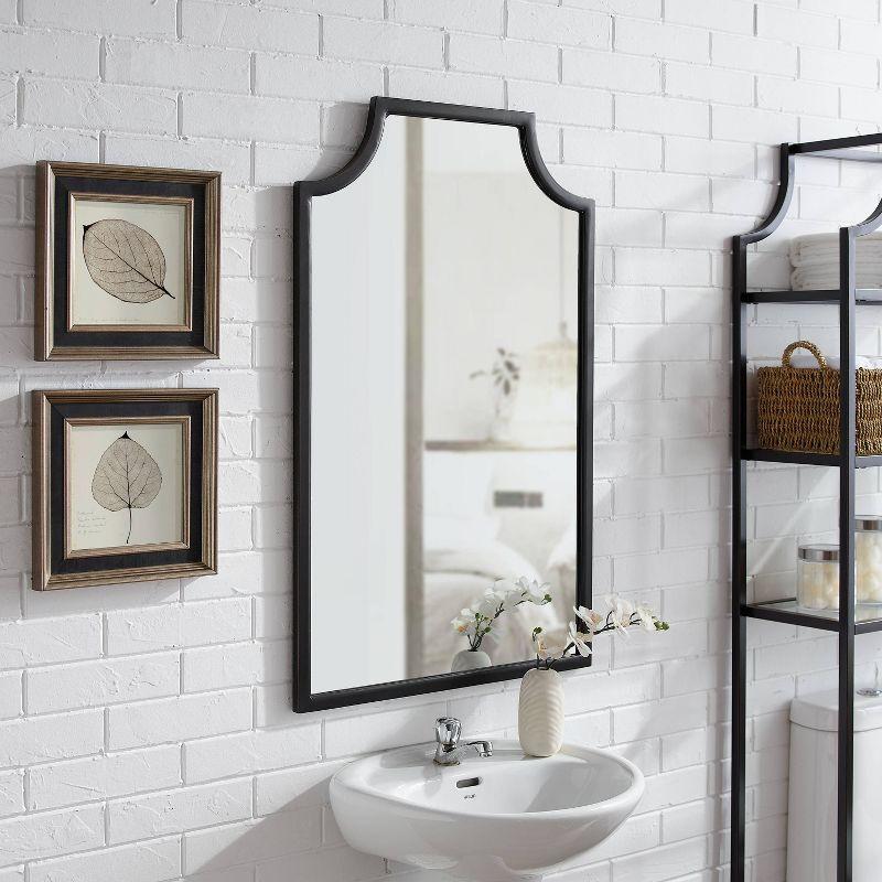 Crosley Aimee Wall Mirror Oil Rubbed Bronze: 38x24 Inch, Traditional Style, Steel Frame, No Assembly Required