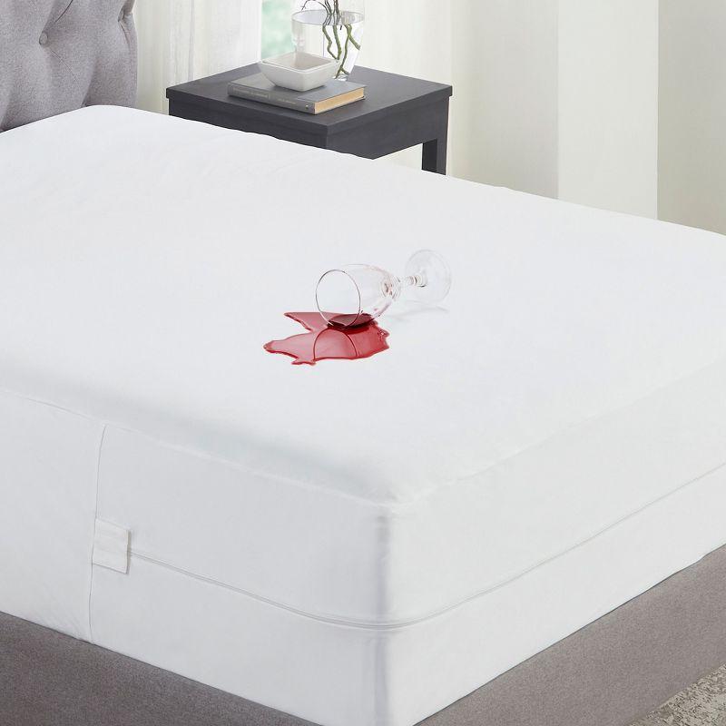 California Design Den Zippered Mattress Encasement Full - Waterproof Mattress Protector - Protects All Six-Sides - Full Size Mattress Cooling Cover