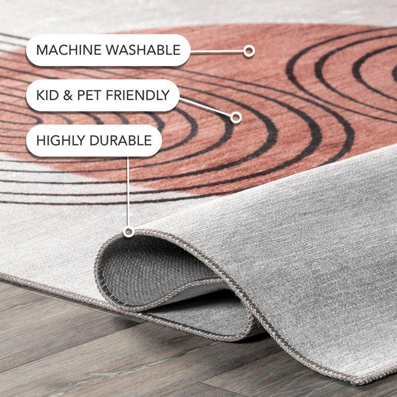 Nuloom Martine Abstract Sun Machine Washable Indoor Area Rug