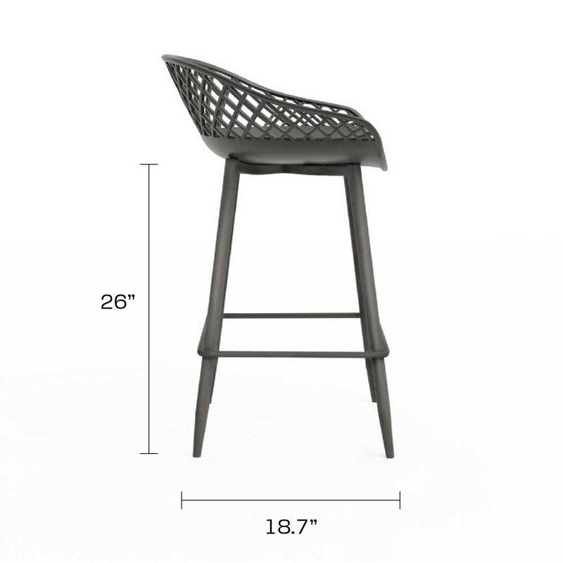 Set of 2 Kurv Counter Height Barstool - Jamesdar