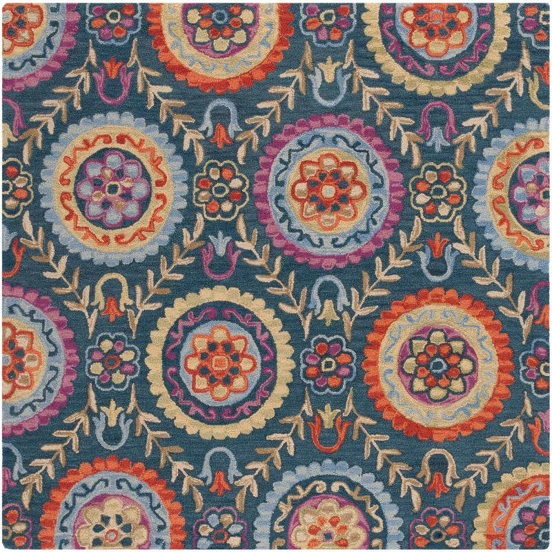 Suzani SZN374 Hand Hooked Area Rug  - Safavieh