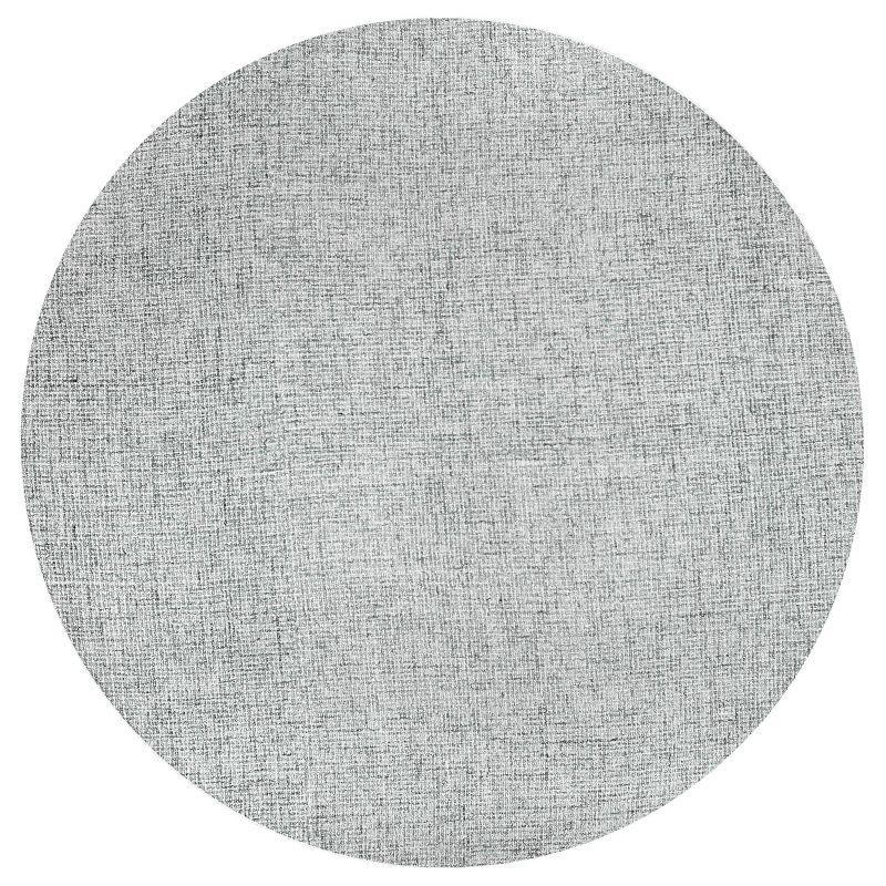 Alora Decor 10'x10' London Tweed Round Area Rug Blue