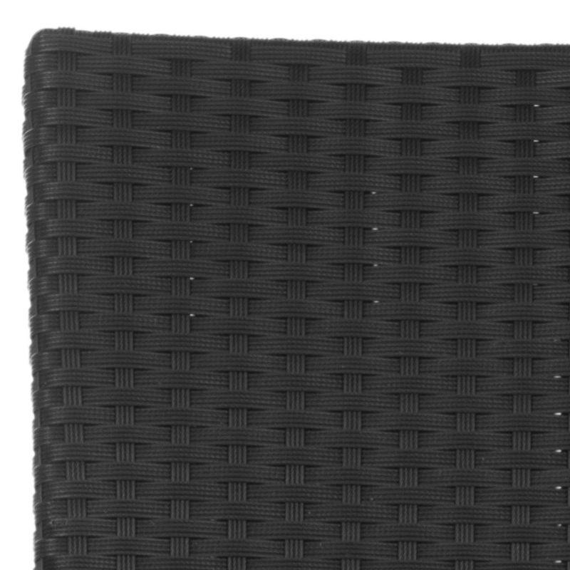 Kelda Stackable Arm Chair Indoor/Outdoor (Set Of 2) - PAT4004 - Black - Safavieh