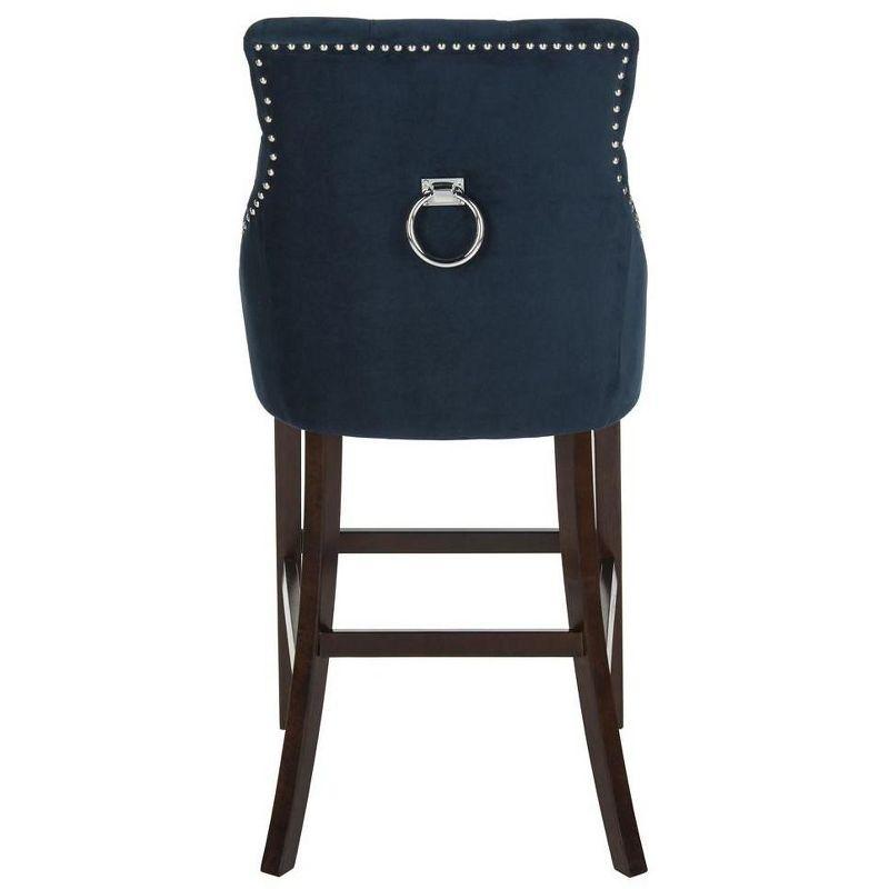 Eleni Tufted Wing Back Bar Stool (Set Of 2)  - Safavieh