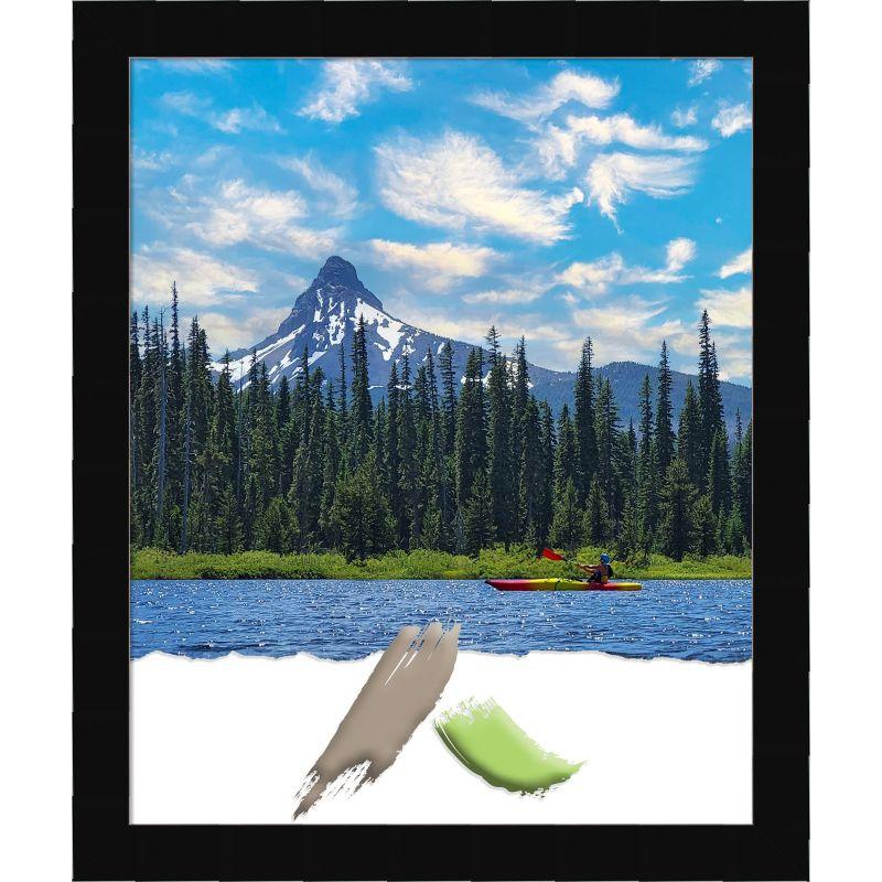 Black Matte Wood Rectangle Wall Picture Frame 24.625" x 20.625"