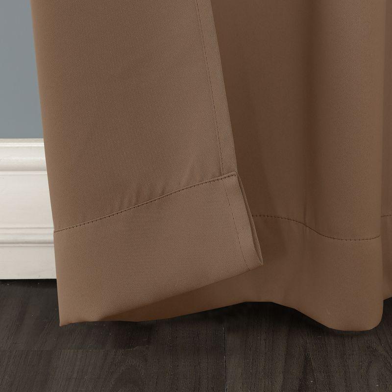 40"x95" Sun Zero Blackout Kenneth Energy Saving Grommet Curtain Panel Barley: Modern Thermal Insulated, Noise Reduction