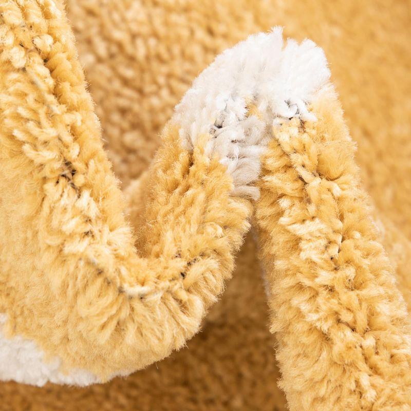 Unique Loom 9' 0 x 12' 0 Trellis Frieze Rounded Yellow Area Rug