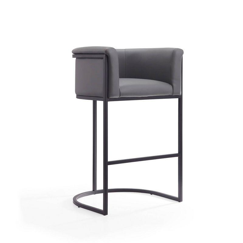 Chainey Upholstered Counter Stool with Metal Frame