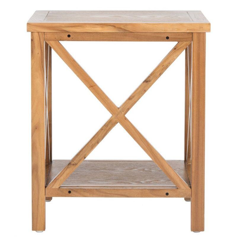 Candace End Table - Oak - Safavieh.
