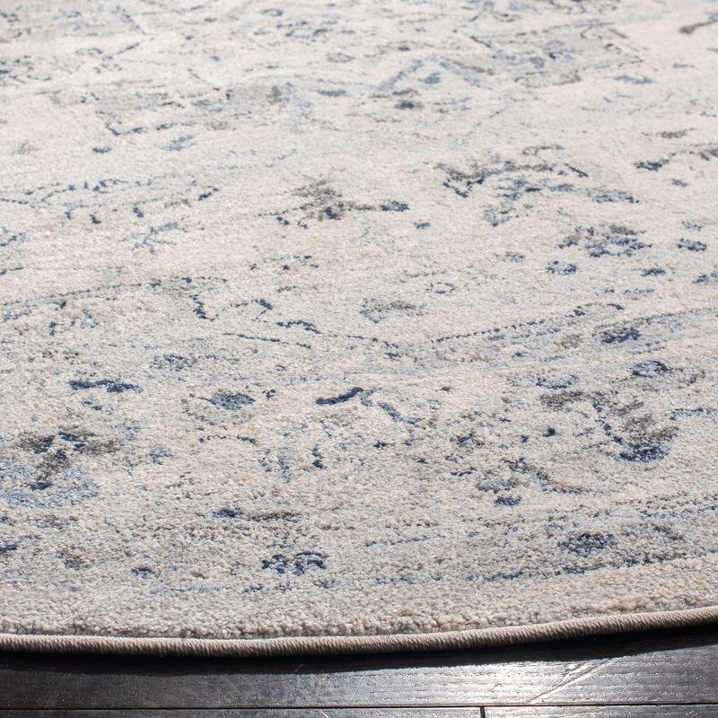 Charleston CHL411 Loomed Indoor Area Rug - Ivory/Light Blue - 6'7"x6'7" - Safavieh