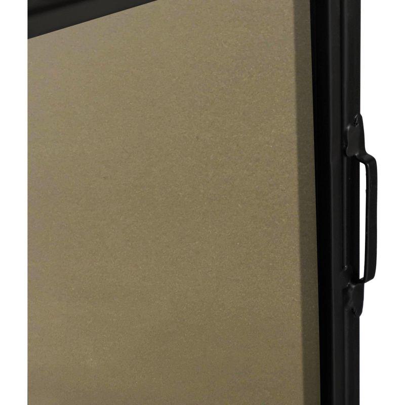 Elegant Lighting Metal frame Rectangle Mirror 24 inch Black finish