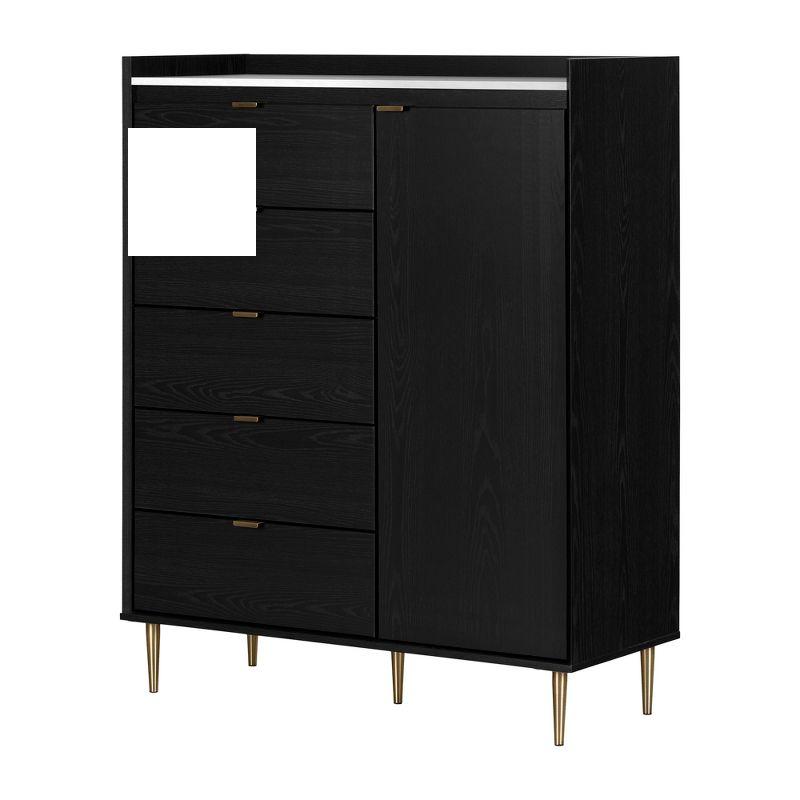 Hype 5 Drawer 44.5'' W Combo Dresser