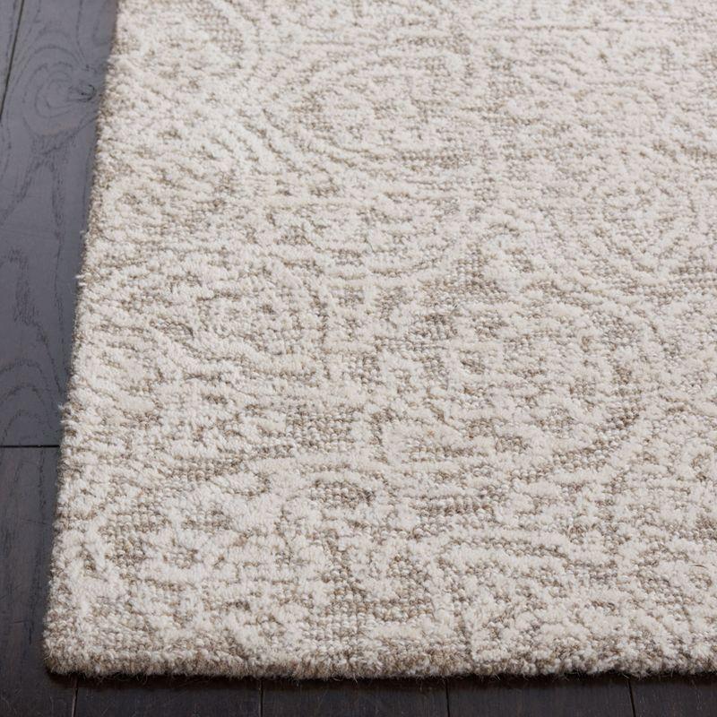 Natural Ivory Hand-Tufted Wool 4' x 6' Area Rug