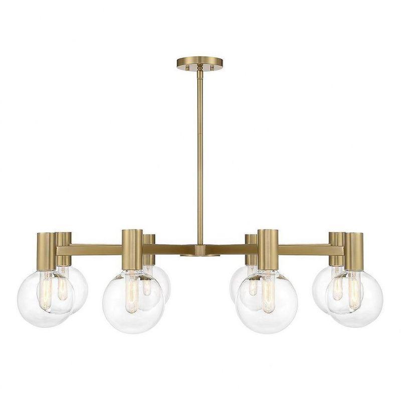 Savoy House Wright 8 - Light Chandelier in  Warm Brass