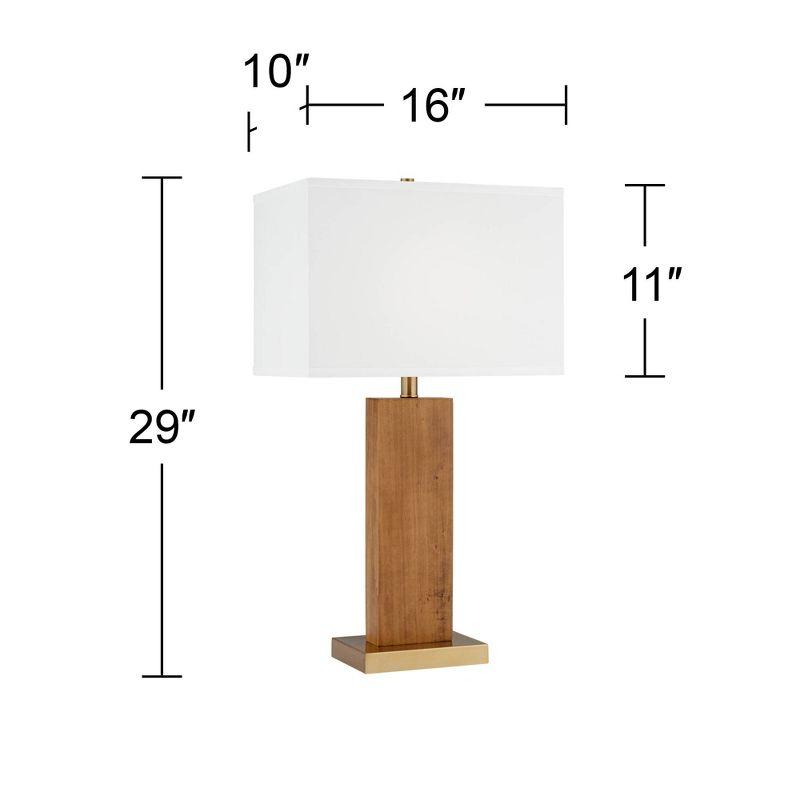 Pacific Coast Lighting Walnut Grove 29" High Modern Wood Table Lamp