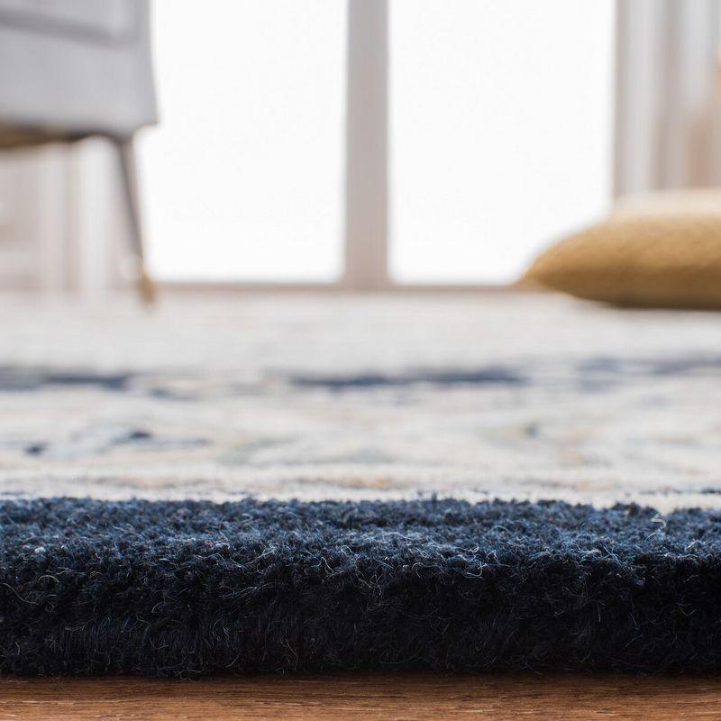 Heritage HG625 Handmade Area Rug - 5'x8' - Grey/Navy - Safavieh