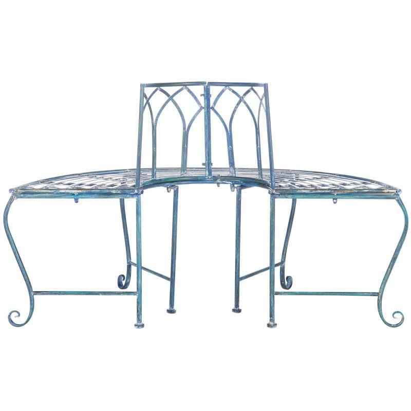 Abia Tree Bench - Outdoor - PAT5018 - Mossy Blue - Safavieh