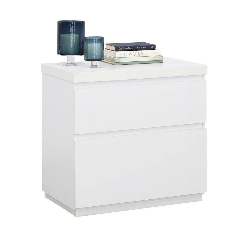 White 2-Drawer Legal Size Lateral File Cabinet