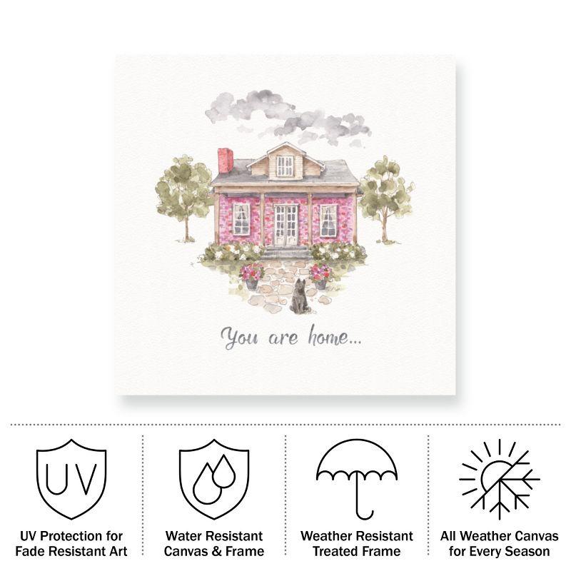 Trademark Fine Art - Lisa Audit 'Obviously Pink 17' Outdoor All-Weather Wall Decor - 14x14