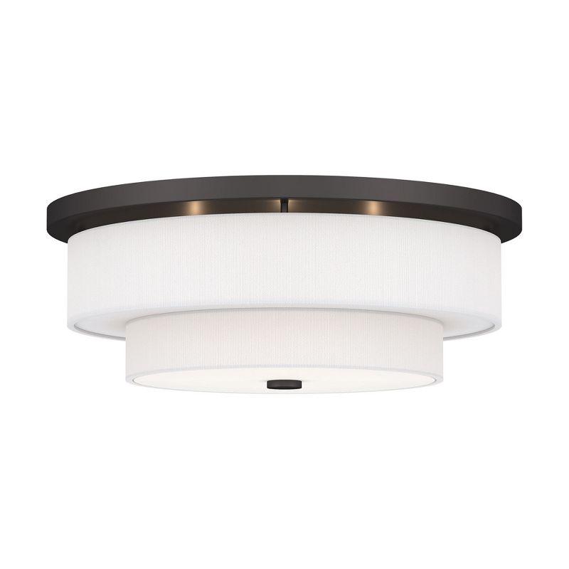 Livex Lighting Meridian 4 - Light Flush Mount in  Bronze