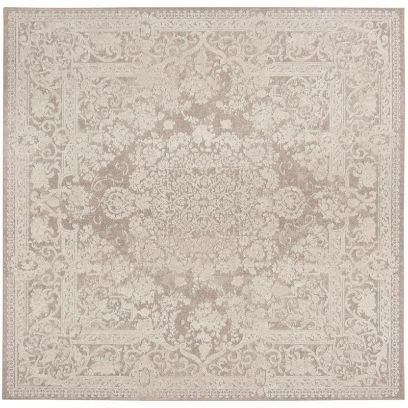 Reflection RFT664 Power Loomed Indoor Area Rug - 5'x5' - Beige/Cream - Safavieh