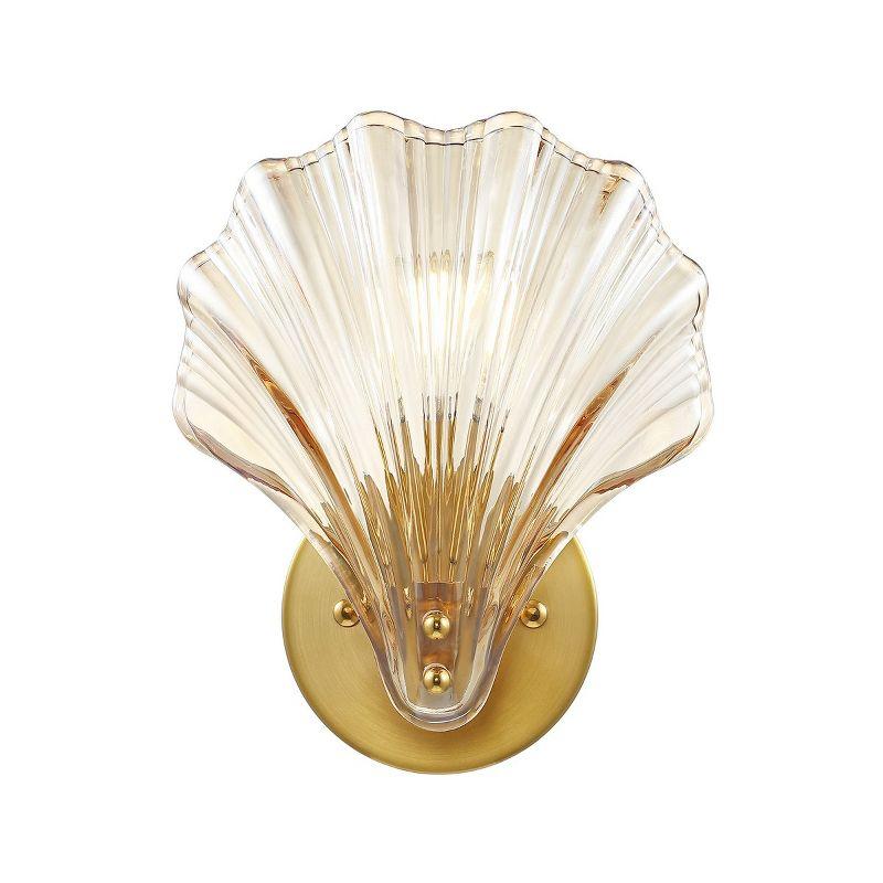 Sirena 5 Inch Wall Sconce (Set of 2) - Brass Gold - Safavieh