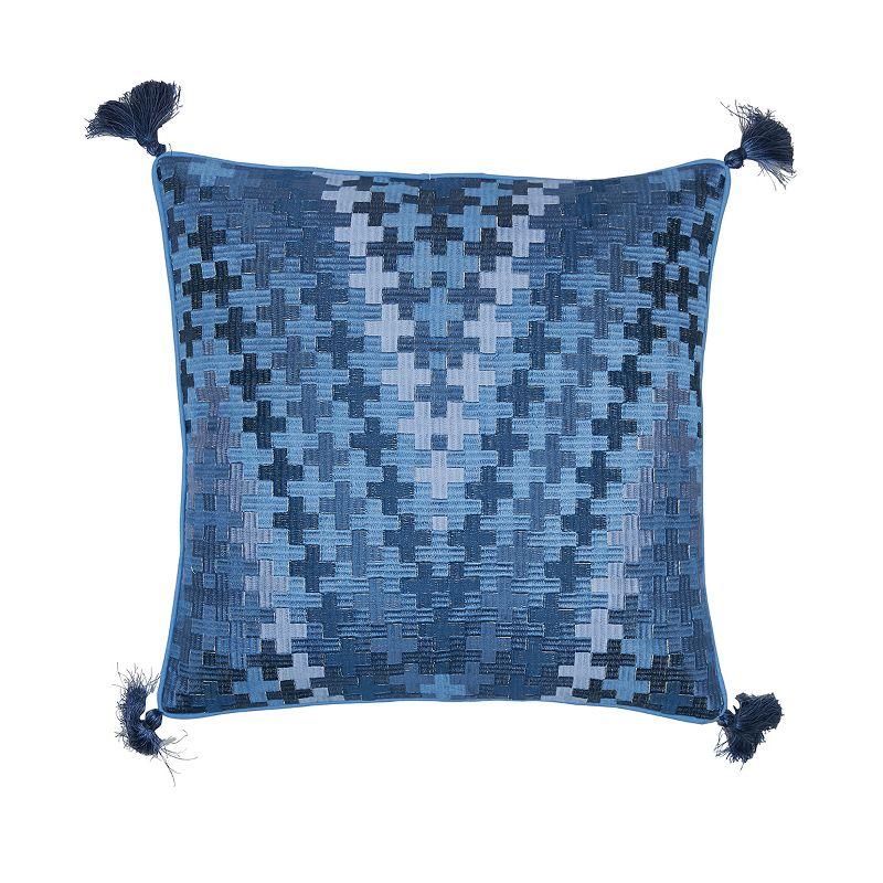 carol & frank Pepi Embroidered Throw Pillow
