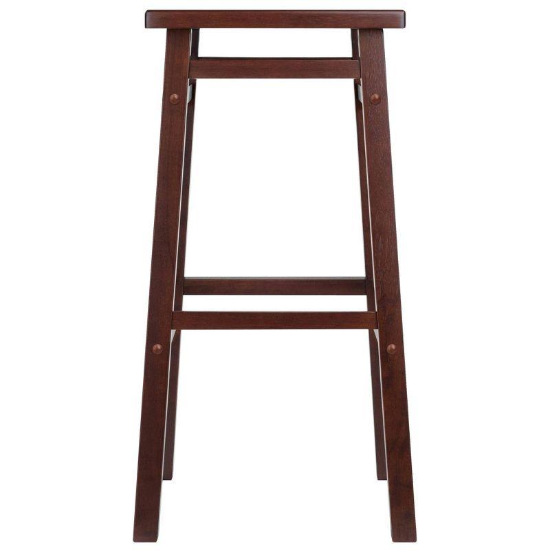 Transitional Walnut Wood Carter Bar Stool 29" Height