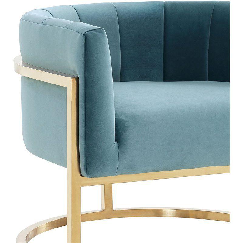 Velvet Barrel Chair