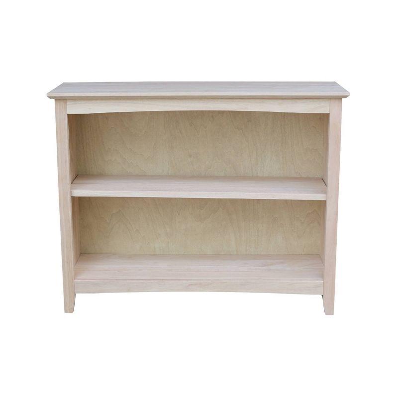 30"x38" Shaker Bookcase Unfinished - International Concepts