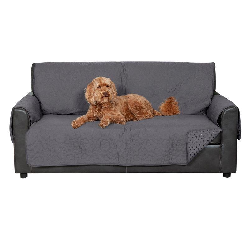 FurHaven Reversible Water-Resistant Small Sofa Loveseat Cover Furniture Protector