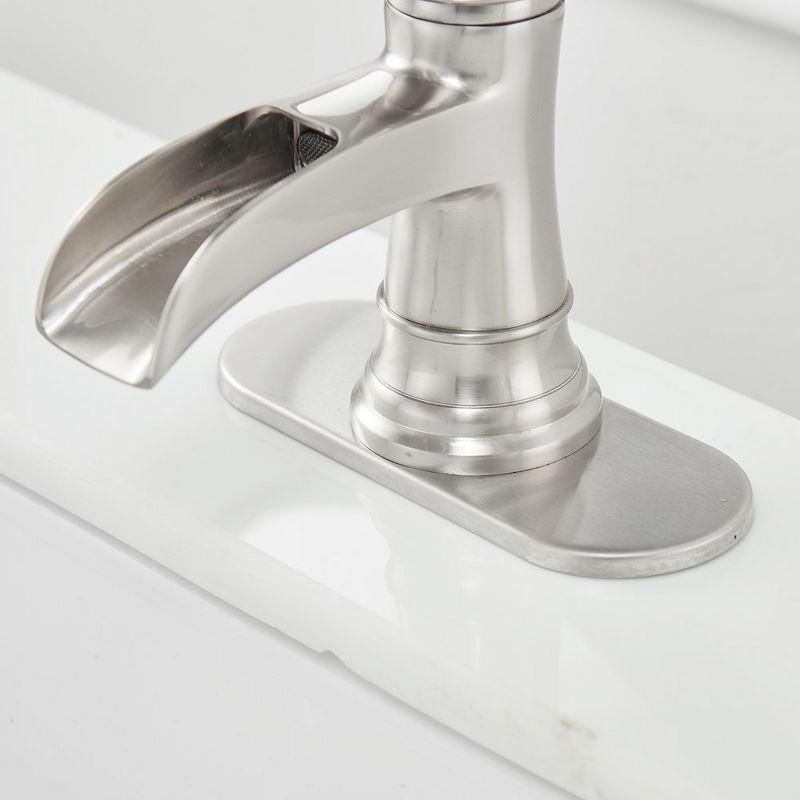 BWE Single Hole Single-Handle Low-Arc Bathroom Faucet