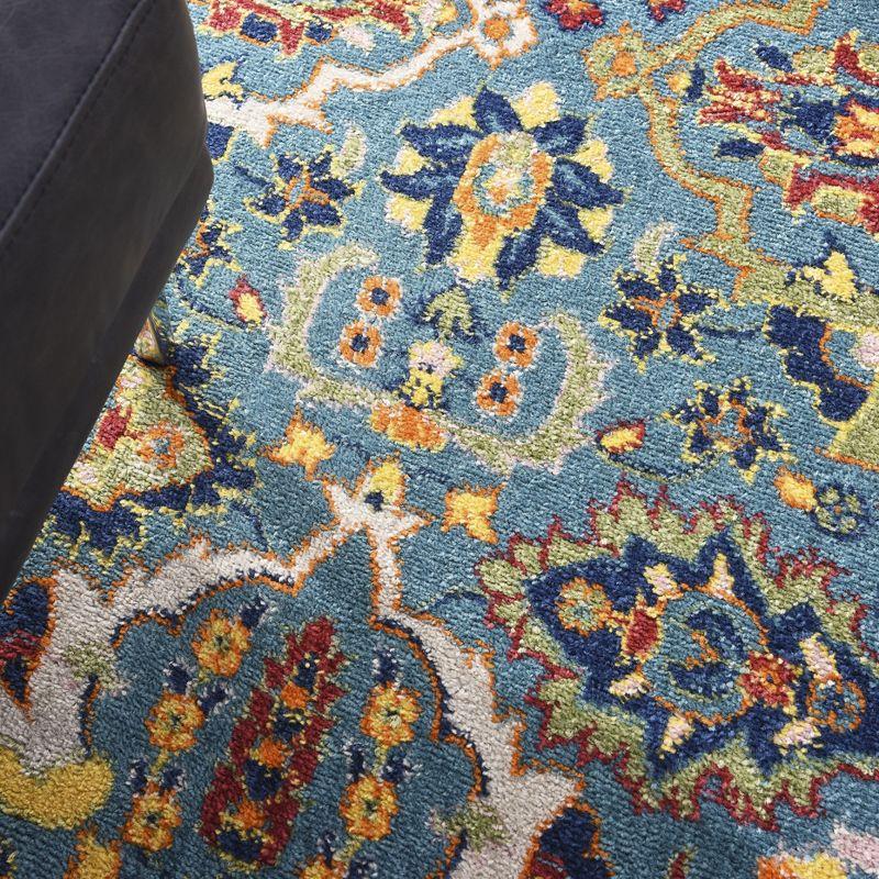 Nourison Allur Boho Indoor Area Rug Turquoise Ivory 9' x 12'