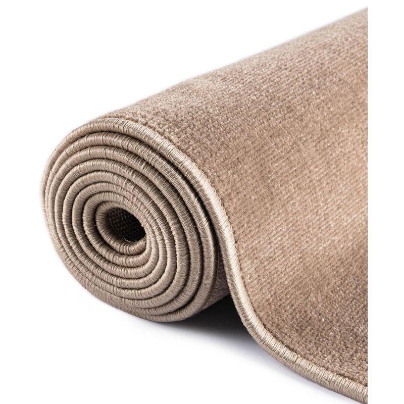 Unique Loom Williamsburg Collection Area Rug - Solid (5' 1" x 8' Rectangle Light Brown)